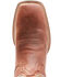 Image #6 - Justin Men's Brandy Bowline Cowhide Leather Western Boot - Broad Square Toe, Brown, hi-res