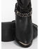 Shyanne Women's Tammye Slouch Harness Fashion Boots - Pointed Toe, Black, hi-res