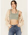 Image #1 - Wishlist Women's Ribbed Brami Top, Sage, hi-res