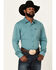 Image #1 - Kimes Ranch Men's Linville Coolmax Button-Down Western Shirt, Blue, hi-res