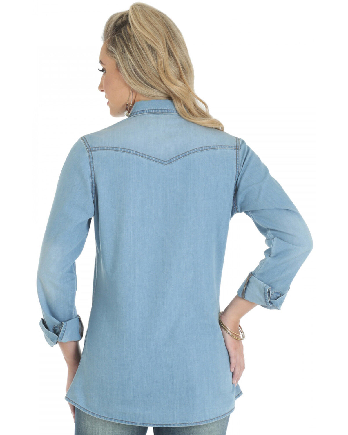 women's wrangler denim shirt