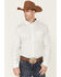 Image #1 - Cody James Core Men's Old Soul Mini Geo Print Long Sleeve Button-Down Western Shirt, White, hi-res
