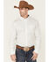 Image #1 - Cody James Core Men's Old Soul Mini Geo Print Long Sleeve Button-Down Western Shirt , White, hi-res