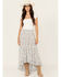 Image #1 - Wild Moss Women's Paisley Print High-Low Midi Skirt, Multi, hi-res