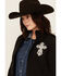 Image #2 - Cowgirl Hardware Women's Steel Cross Softshell Jacket, Black, hi-res