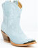 Image #1 - Idyllwind Women's Wheels Western Booties - Medium Toe, Light Blue, hi-res