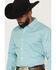 Image #2 - Gibson Trading Co Men's River Flow Medallion Print Long Sleeve Button-Down Western Shirt - Big, Light Blue, hi-res