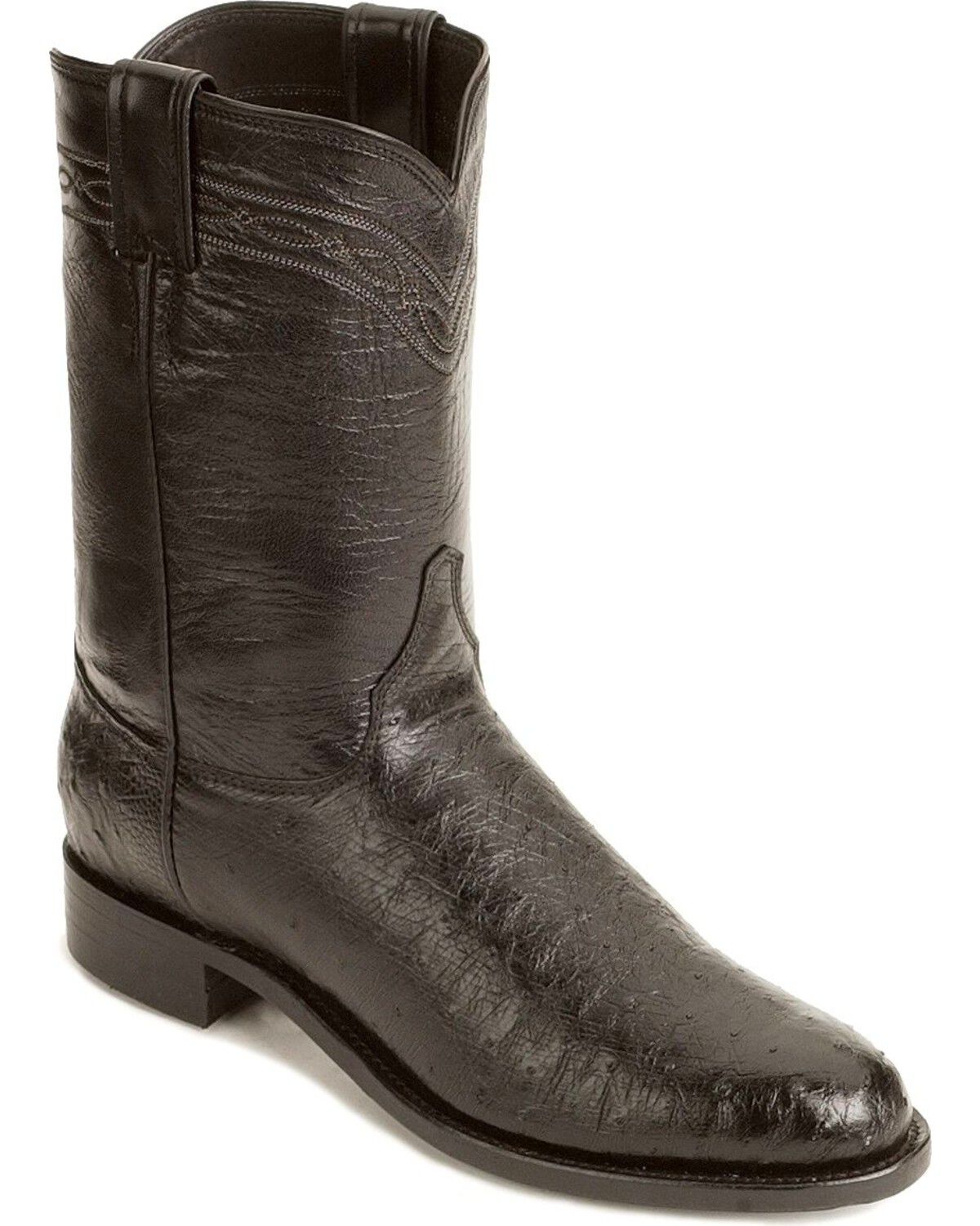 justin ostrich boots
