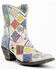 Image #1 - Yippee Ki Yay by Old Gringo Women's Heirloom Short Embroidered Patchwork Booties - Round Toe, White, hi-res