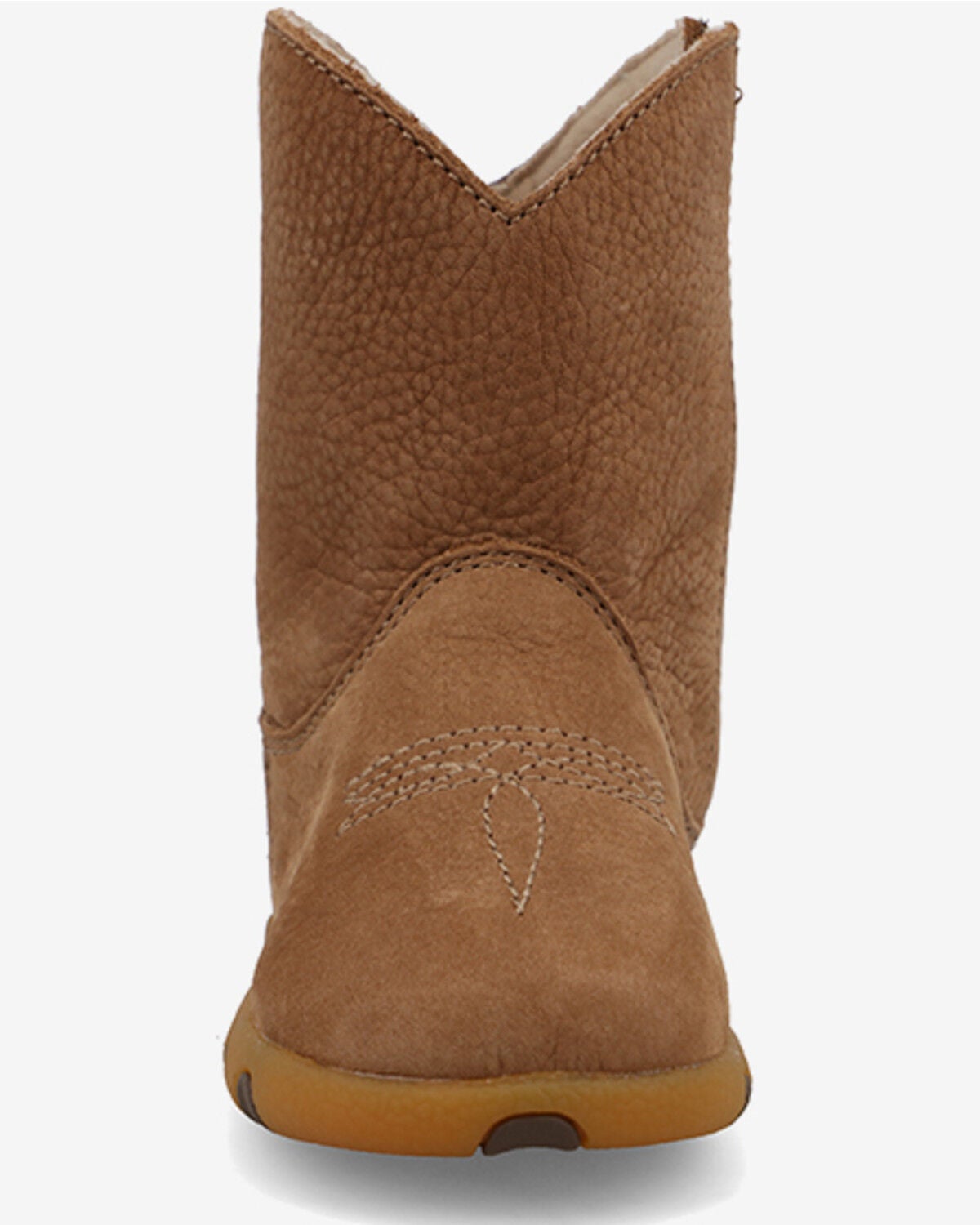 Image #4 - Twisted X Toddler Kid's Driving Moc Boots - Round Toe, Camel, hi-res