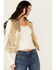 Image #2 - Saints & Hearts Women's Sequins Fringe Vest, Gold, hi-res