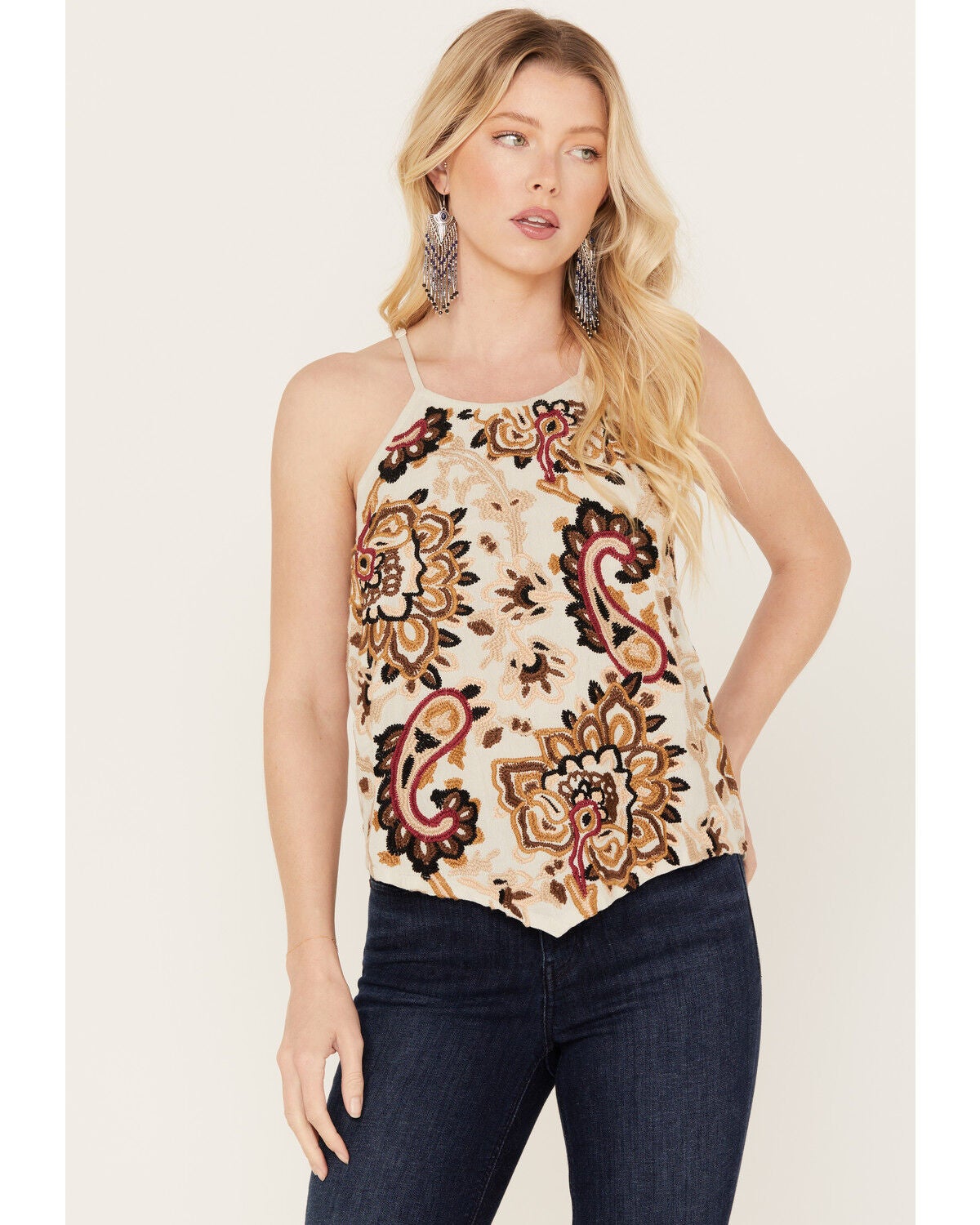 Idyllwind Women's Tullia Tank Top, Ivory, hi-res