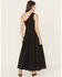 Image #4 - Revel Women's Solid One Shoulder Midi Dress, Black, hi-res