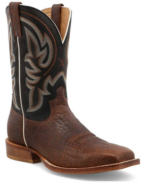 Twisted X Men's 11" Tech X™ Western Boots - Broad Square Toe, Black, hi-res