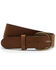 Image #2 - Justin Men's Basic Leather Belt, Brown, hi-res