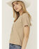 Image #2 - White Crow Women's Wild Rose Rhinestone Short Sleeve Graphic Tee, Grey, hi-res