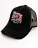 Image #1 - Moonshine Spirit Men's America First Flag Patch Mesh Ball Cap, Black, hi-res
