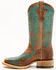 Image #3 - Corral Girls' Embroidered Western Boots - Broad Square Toe, Brown, hi-res
