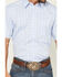 Image #3 - RANK 45® Men's Trailblazer Short Sleeve Button-Down Plaid Stretch Western Shirt, Light Blue, hi-res