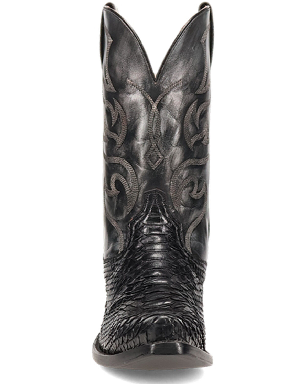 Image #4 - Dan Post Men's Exotic Python Western Boots - Snip Toe, Black, hi-res