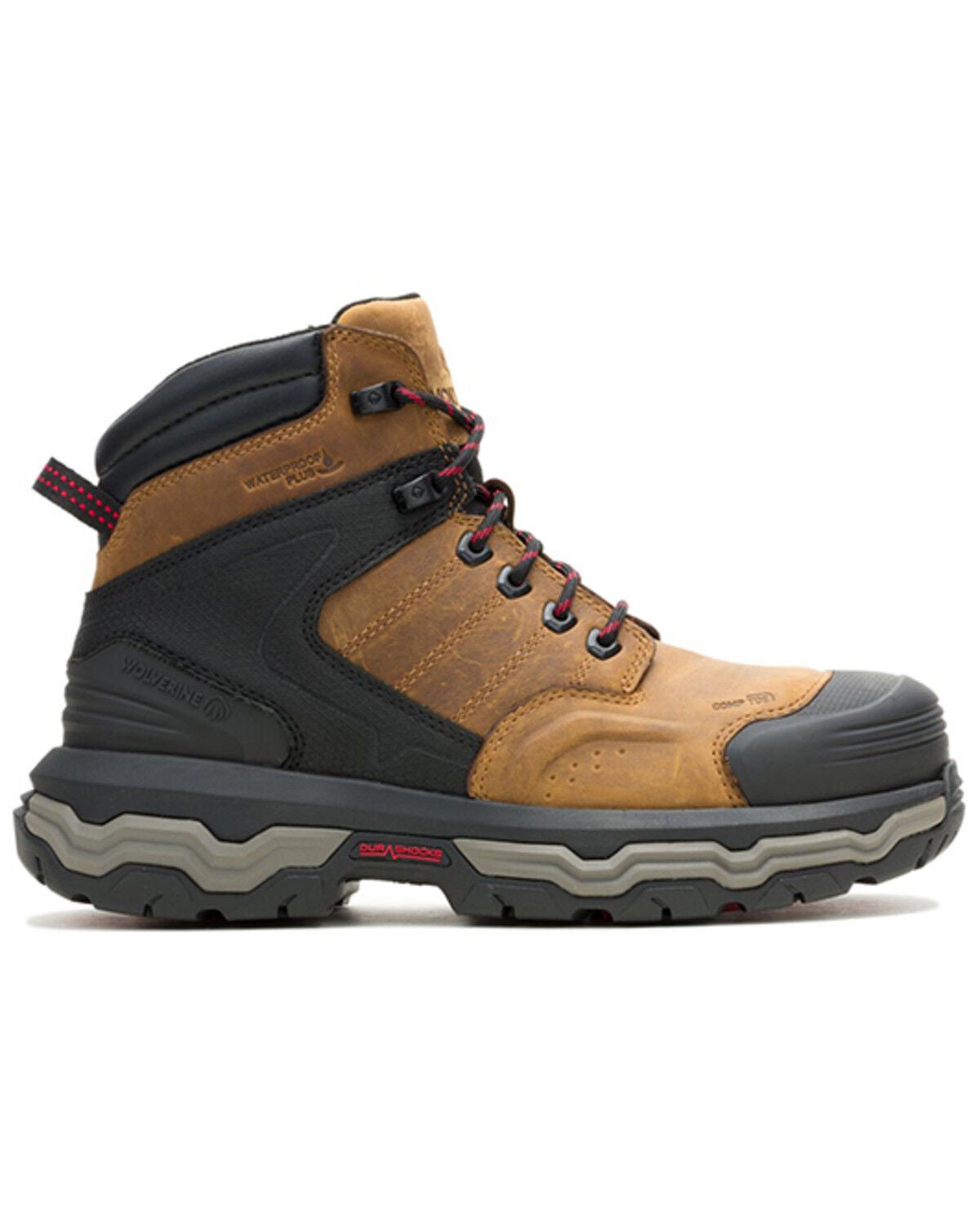 Image #2 - Wolverine Men's Alpha Infinity System 6" CarbonMax&reg; Work Boots - Composite Toe, Tan, hi-res