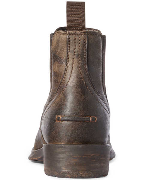 Image #3 - Ariat Men's Midtown Rambler Stone Chelsea Boots - Square Toe, Black, hi-res