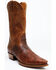 Image #1 - El Dorado Men's Rust Bison Western Boots - Snip Toe, Rust Copper, hi-res