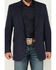Image #3 - Circle S Men's Plaid Print Western Sportcoat, Navy, hi-res