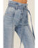 Image #2 - Flying Tomato Women's Light Wash Vintage High Rise Paperbag Tie Waist Jeans, , hi-res