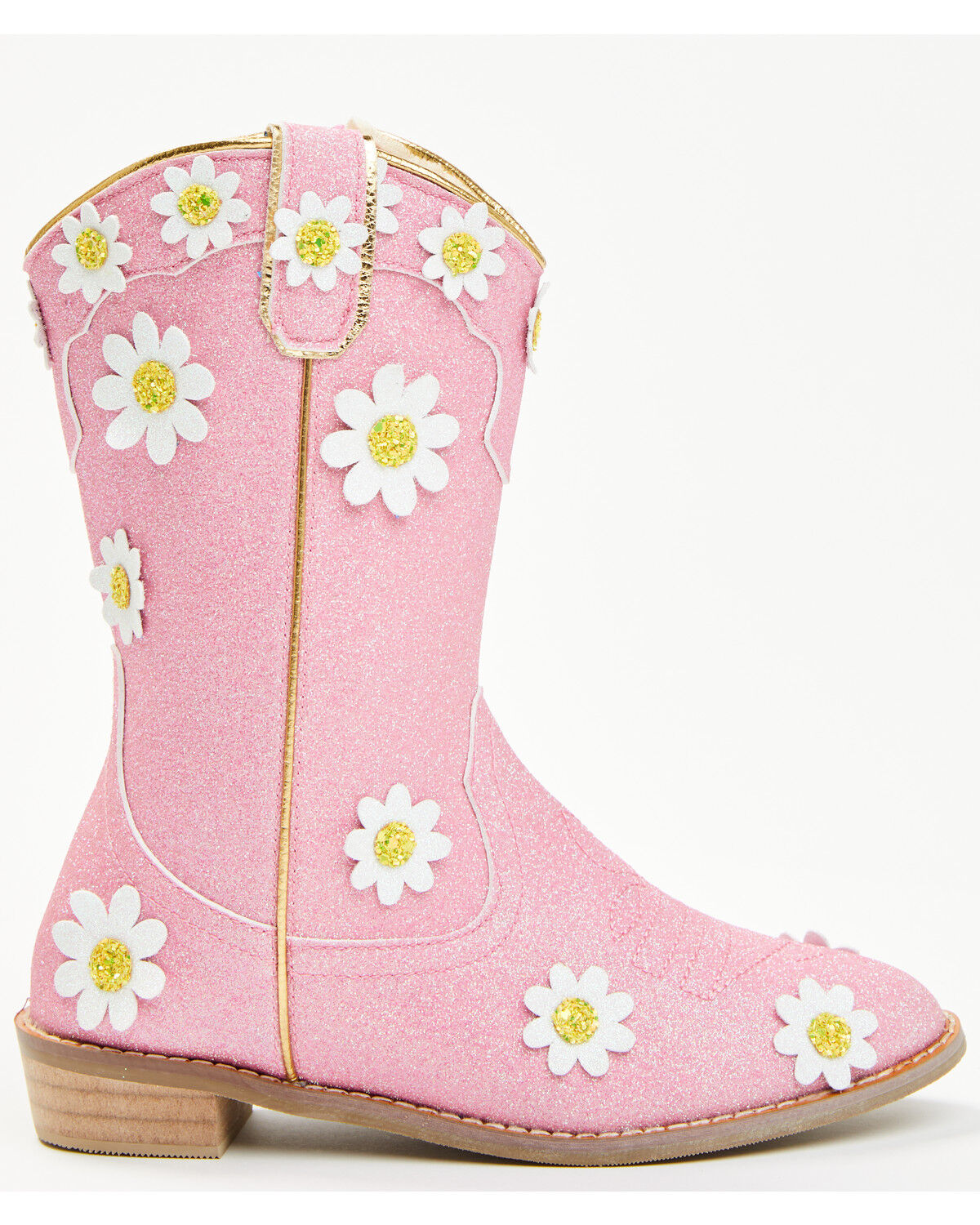 Image #2 - Wild + Rae Toddler Girls' Oopsie Daisies Western Boots - Round Toe, Pink, hi-res