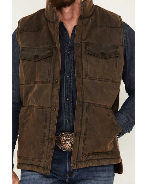 Image #3 - Cody James Men's Oil Slick Snap Vest, Brown, hi-res