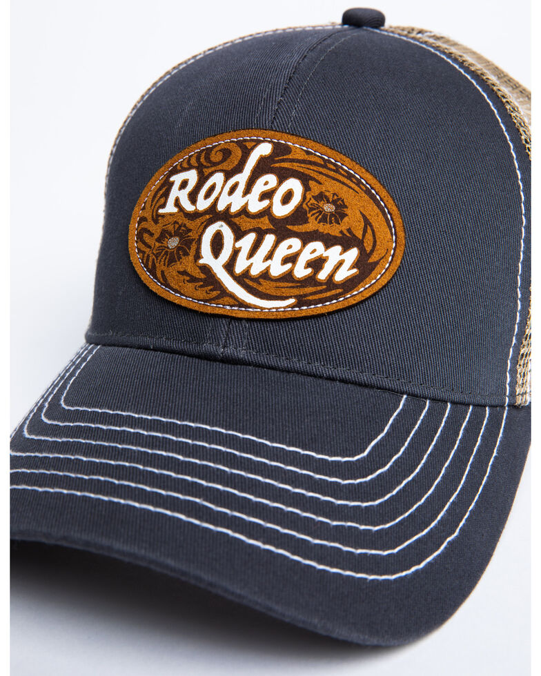 Shyanne Women's Rodeo Queen Patch Mesh Cap , Grey, hi-res