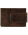 Justin Men's Brown Serape Logo Card Wallet, Brown, hi-res
