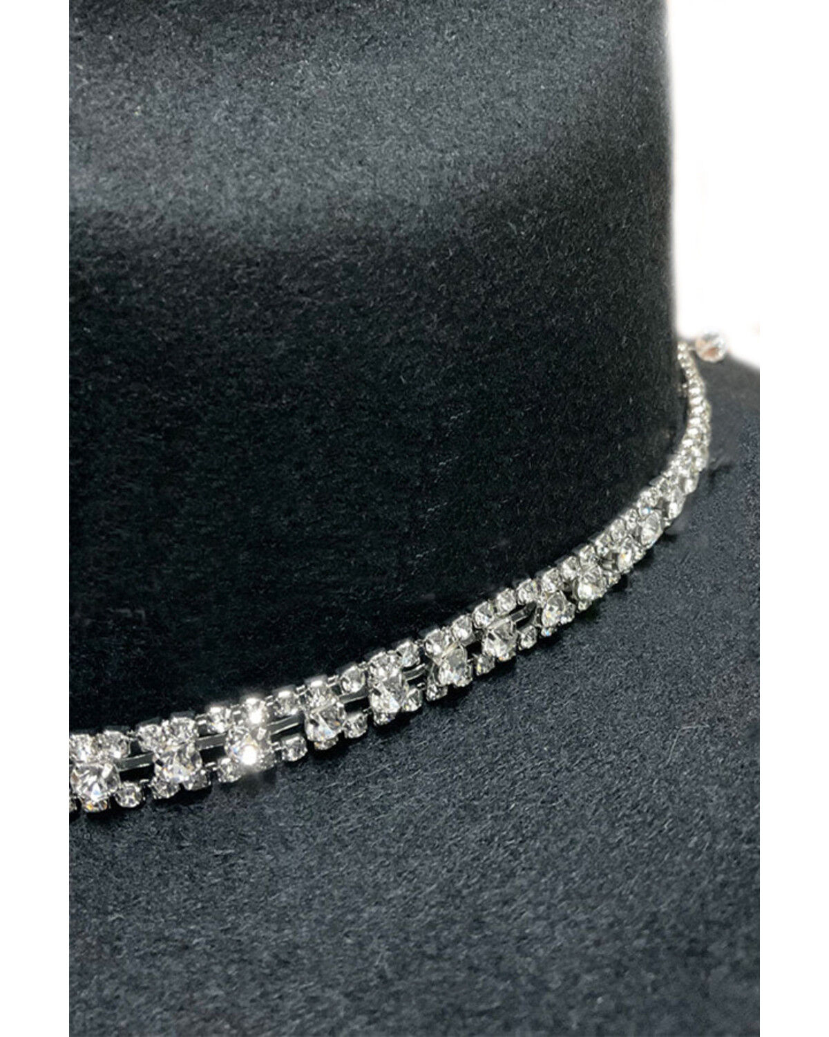 Image #1 - Austin Accent Women's Rhinestone Hat Band, Silver, hi-res