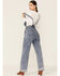 Image #4 - Billy T Women's Pitch Union Wide Leg Overalls, Blue, hi-res