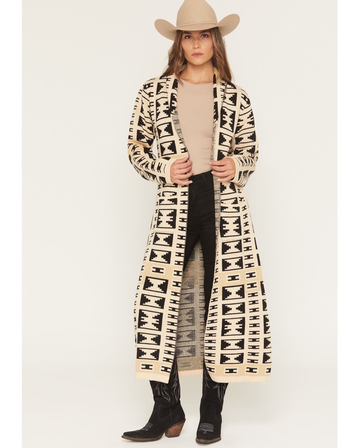 Tasha Polizzi Women's Aubrey Color Block Cardigan, Cream, hi-res