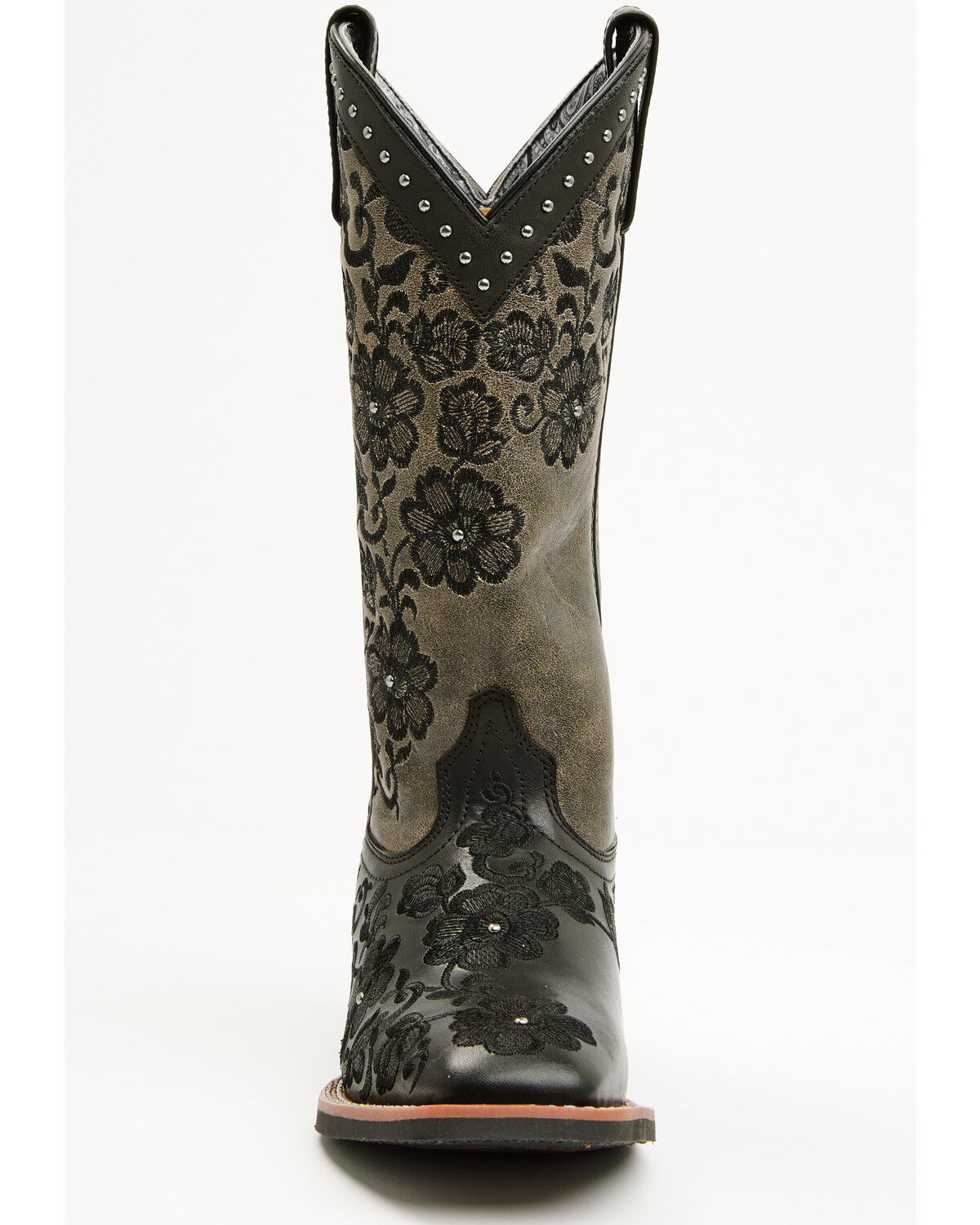 Image #4 - Laredo Women's Flora Western Boots - Broad Square Toe, Black, hi-res