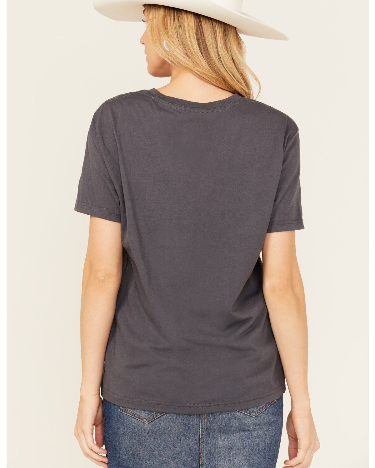Image #4 - Rock & Roll Denim Women's Dale Brisby Rodeo Time Short Sleeve Graphic Tee, Charcoal, hi-res