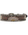 Image #1 - Myra Bag Daisy Hand Tooled Leather Dog Collar, Brown, hi-res