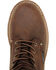 Image #6 - Carolina Men's 8" Waterproof Logger Boots - Soft Toe, Brown, hi-res