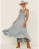 Image #1 - Scully Women's Lace-Up Jacquard Midi Dress, Grey, hi-res