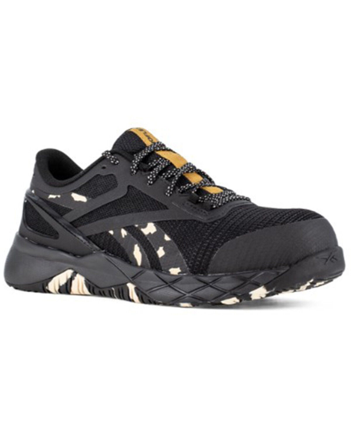 Image #1 - Reebok Women's Nanoflex TR Athletic Work Shoes - Composite Toe, Black, hi-res