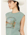 Image #2 - White Crow Women's Till The Sun Comes Up Short Sleeve Graphic Tee, Green, hi-res