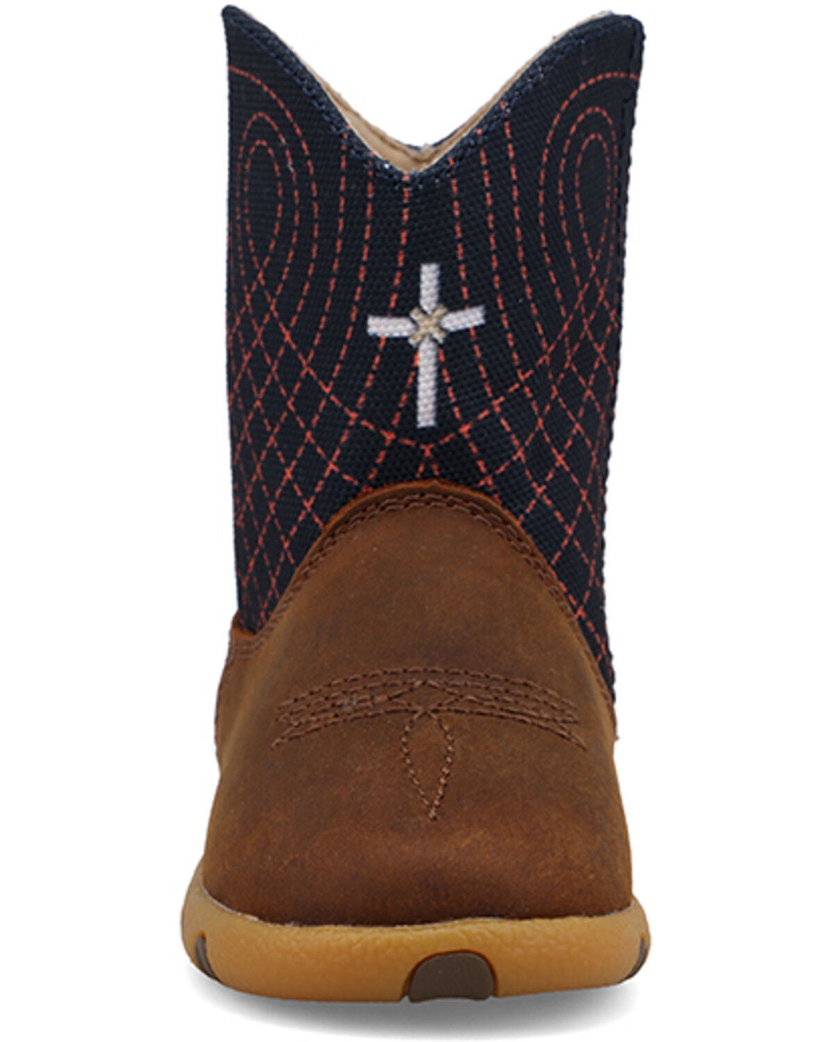 Image #4 - Twisted X Infant Boys' Driving Moc Boots - Round Toe, Navy, hi-res
