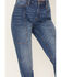 Image #2 - Cleo + Wolf Women's Dark Wash High Rise Slim Stretch Straight Jeans, Dark Medium Wash, hi-res
