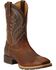 Ariat Hybrid Rancher Cowboy Boots - Square Toe, Brown, hi-res