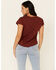Shyanne Women's Wisdom Of The Wind Graphic Short Sleeve Tee , Chocolate, hi-res