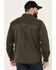 Image #4 - Dakota Grizzly Men's Blaize Microsuede Lined Long Sleeve Western Snap Shirt, Olive, hi-res