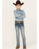 Image #3 - Shyanne Little Girls' Floral Dreamcatcher Bootcut Jeans, Blue, hi-res