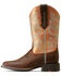 Image #2 - Ariat Women's Round Up StretchFit Western Boots - Broad Square Toe, Brown, hi-res